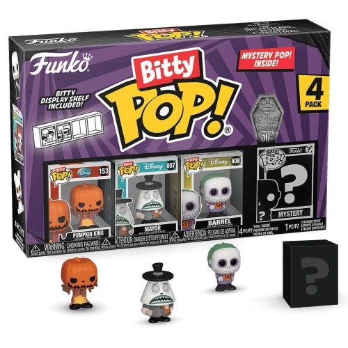 

Фигурка Funko Bitty POP!: Disney TNBC S2: Pumpkin Jack+Mayor+Barrel+Mystery (1 of 4) 4PK 7