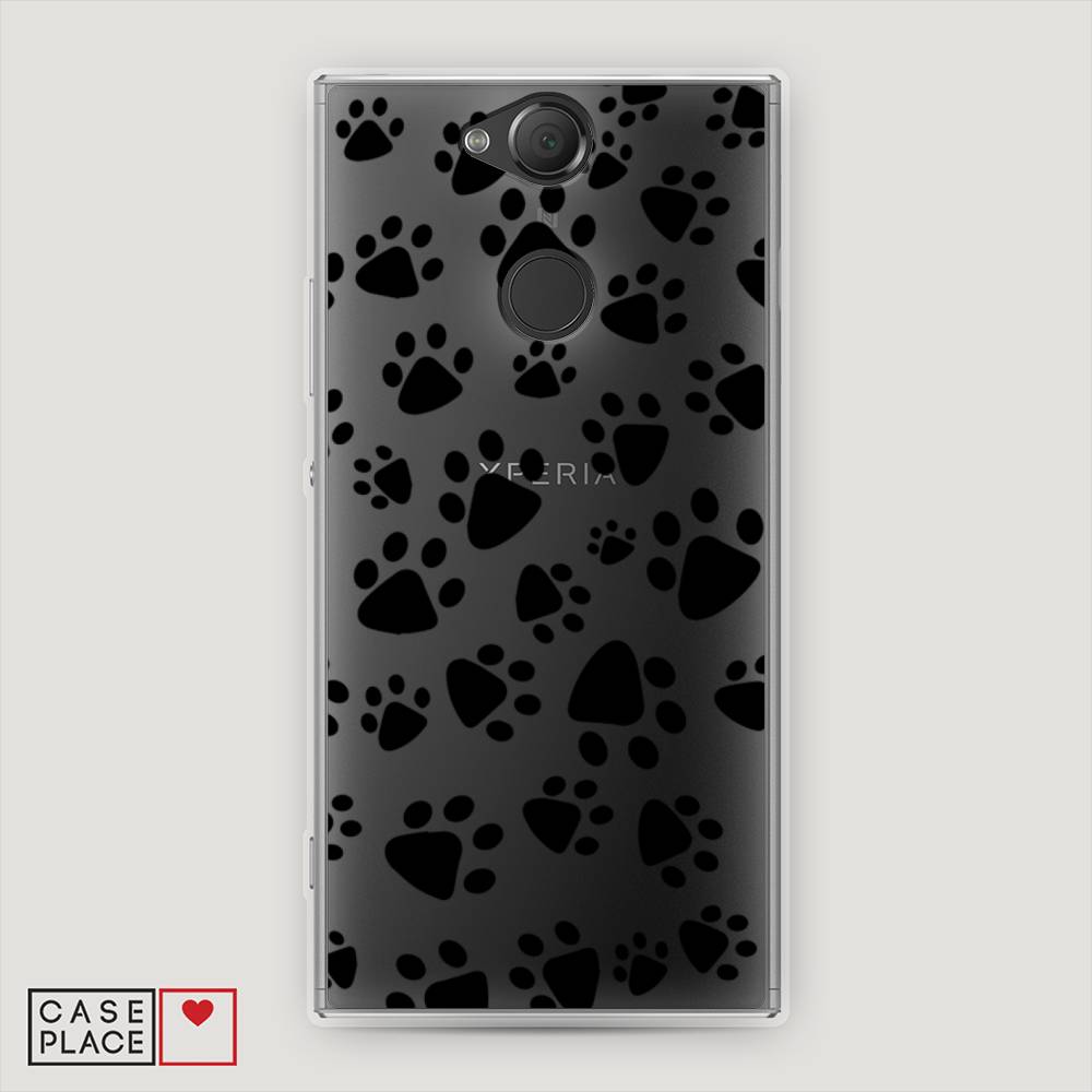 

Чехол Awog на Sony Xperia XA2 "Лапки черные", Разноцветный, 53150-2