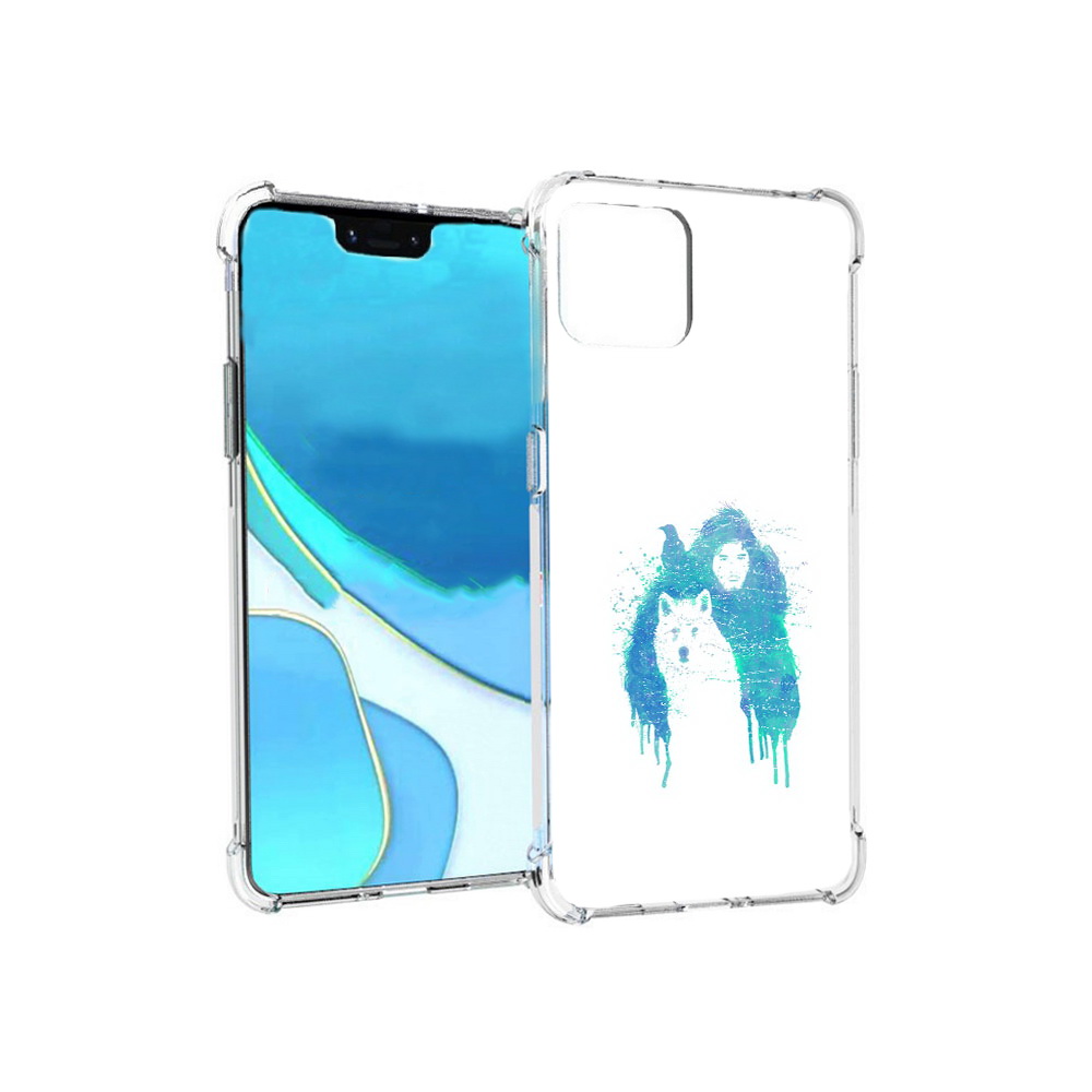 

Чехол MyPads Tocco для Google Pixel 4 XL джон сноу, Прозрачный, Tocco
