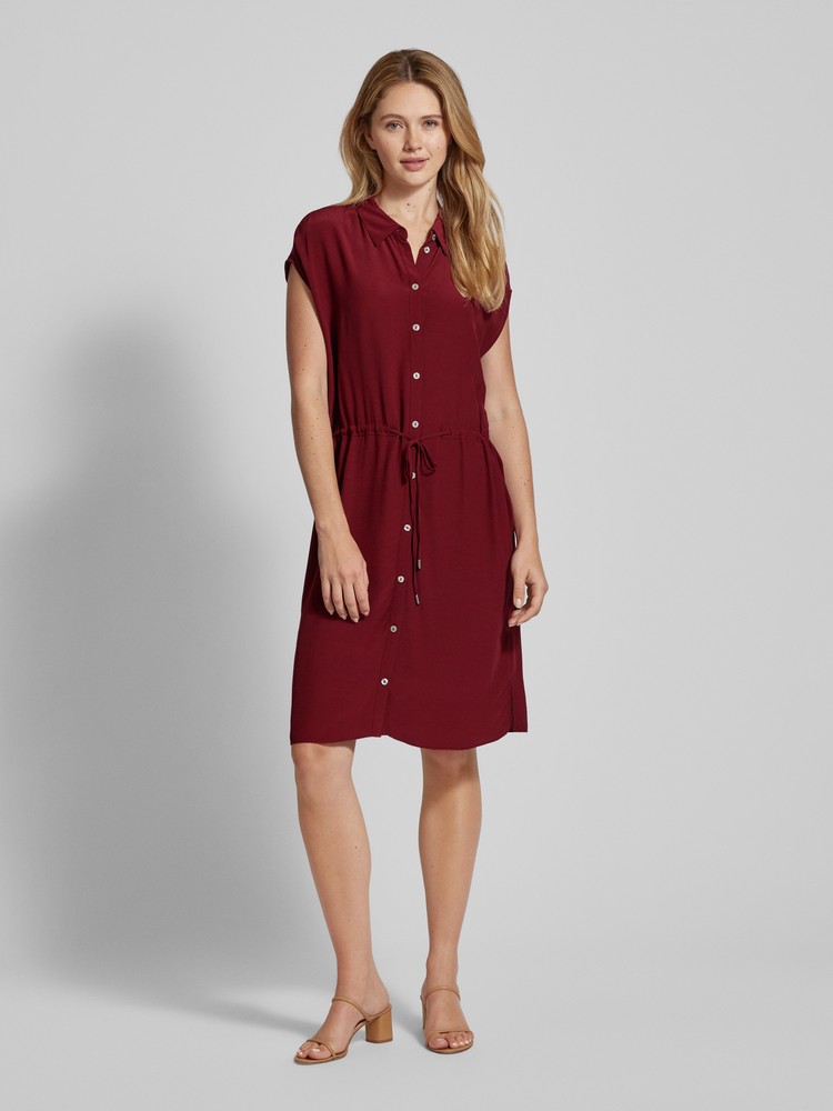 

Платье женское s.Oliver 2151930 бордовое 46 EU, Бордовый, 2151930