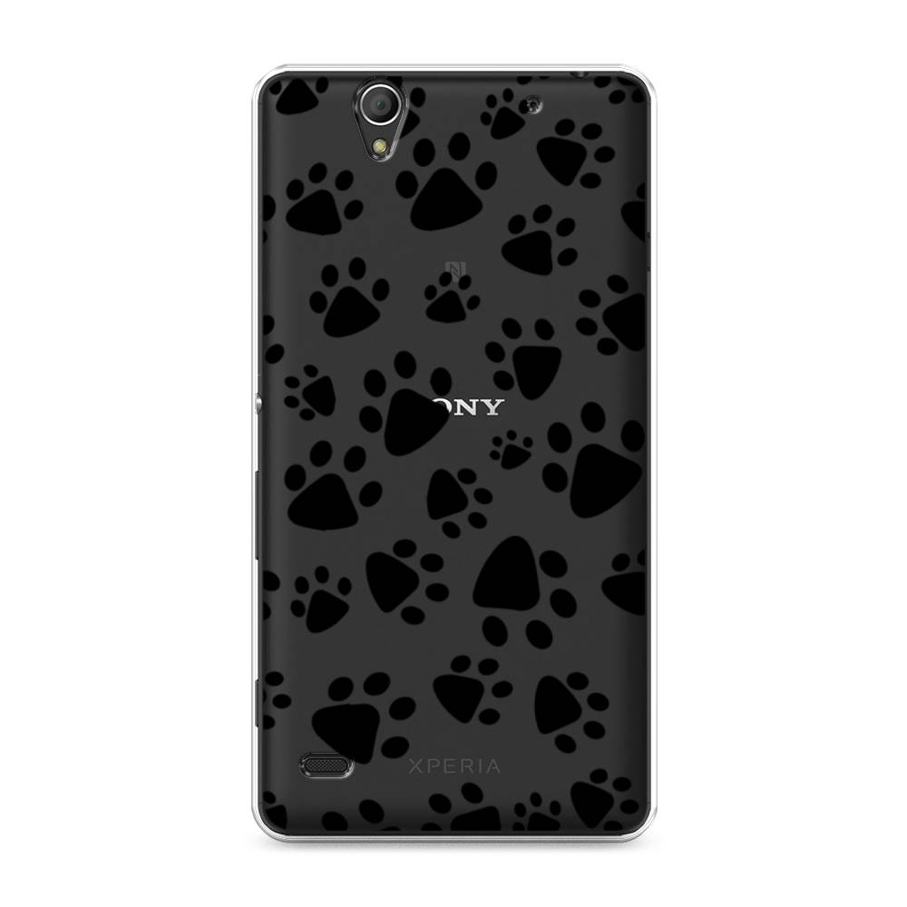

Чехол Awog на Sony Xperia C4 "Лапки черные", Разноцветный, 52650-2