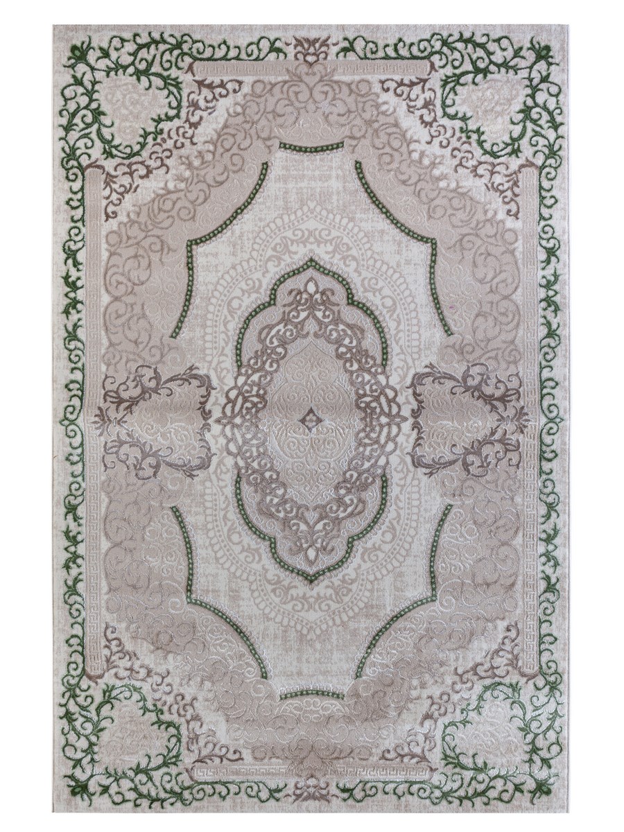 фото Ковер nova 4307a прямой кремовый/зеленый 300x400 sofia rugs