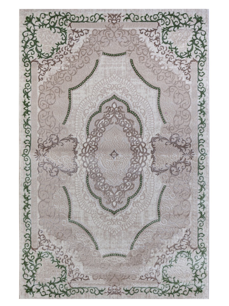 фото Ковер nova 4307a прямой кремовый/зеленый 200x290 sofia rugs
