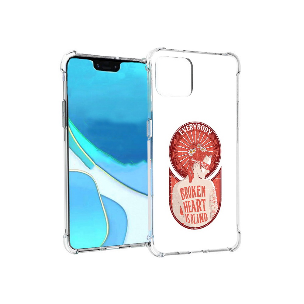 

Чехол MyPads Tocco для Google Pixel 4 XL девушка разбитое сердце, Прозрачный, Tocco