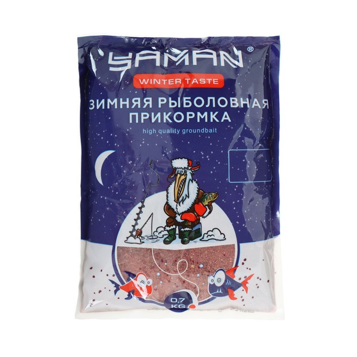 

Прикормка Yaman Winter Taste зимняя, мотыль, цвет красный, 700 г., Winter Taste