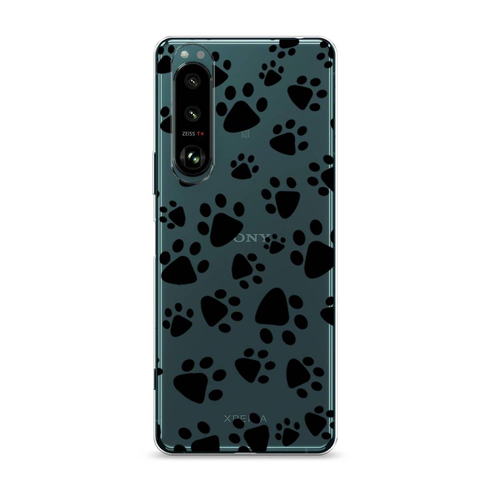 

Чехол Awog на Sony Xperia 1 III "Лапки черные", Разноцветный, 54850-2