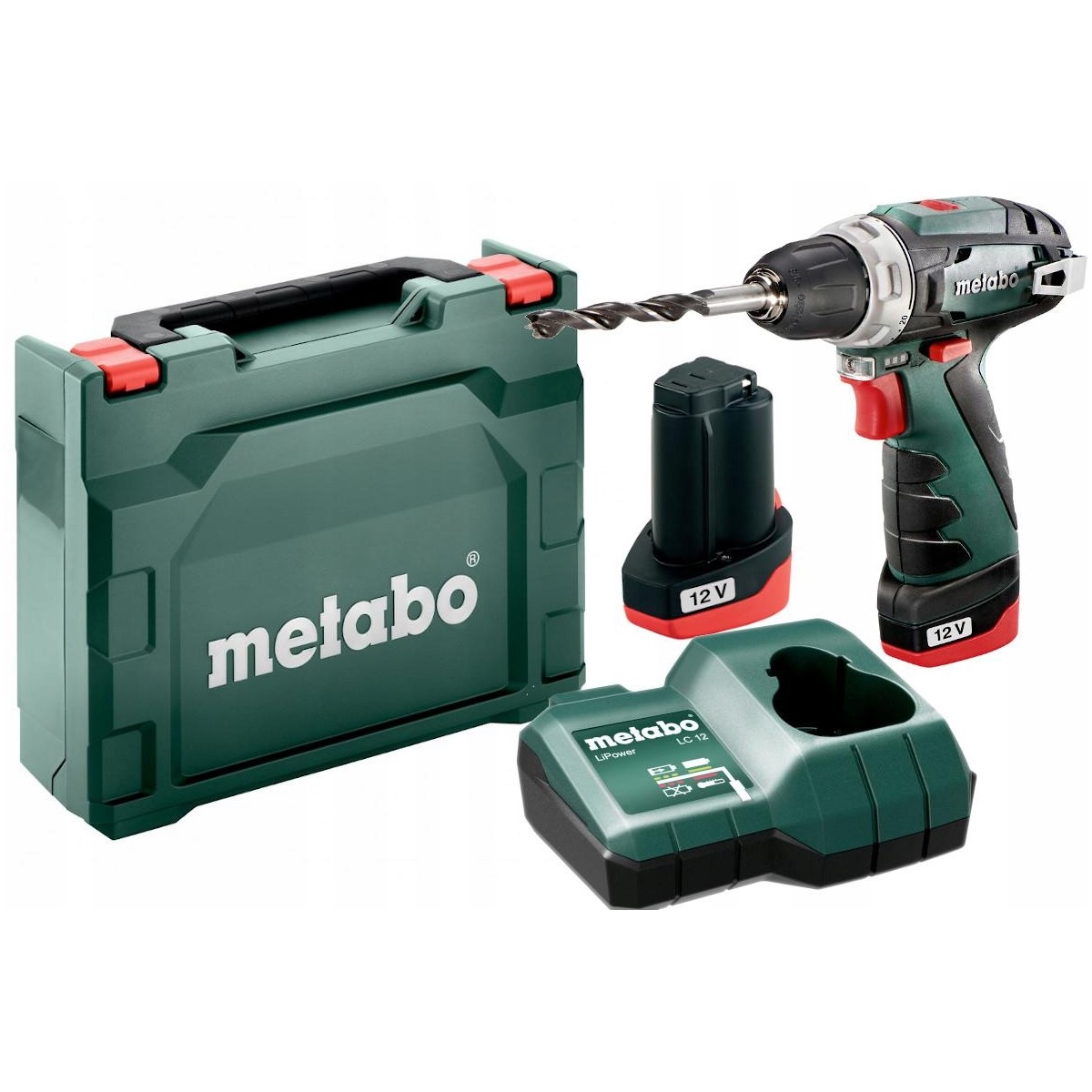 фото Акк. безударная дрель-шуруповерт metabo powermaxx bs basic 12в, кейс