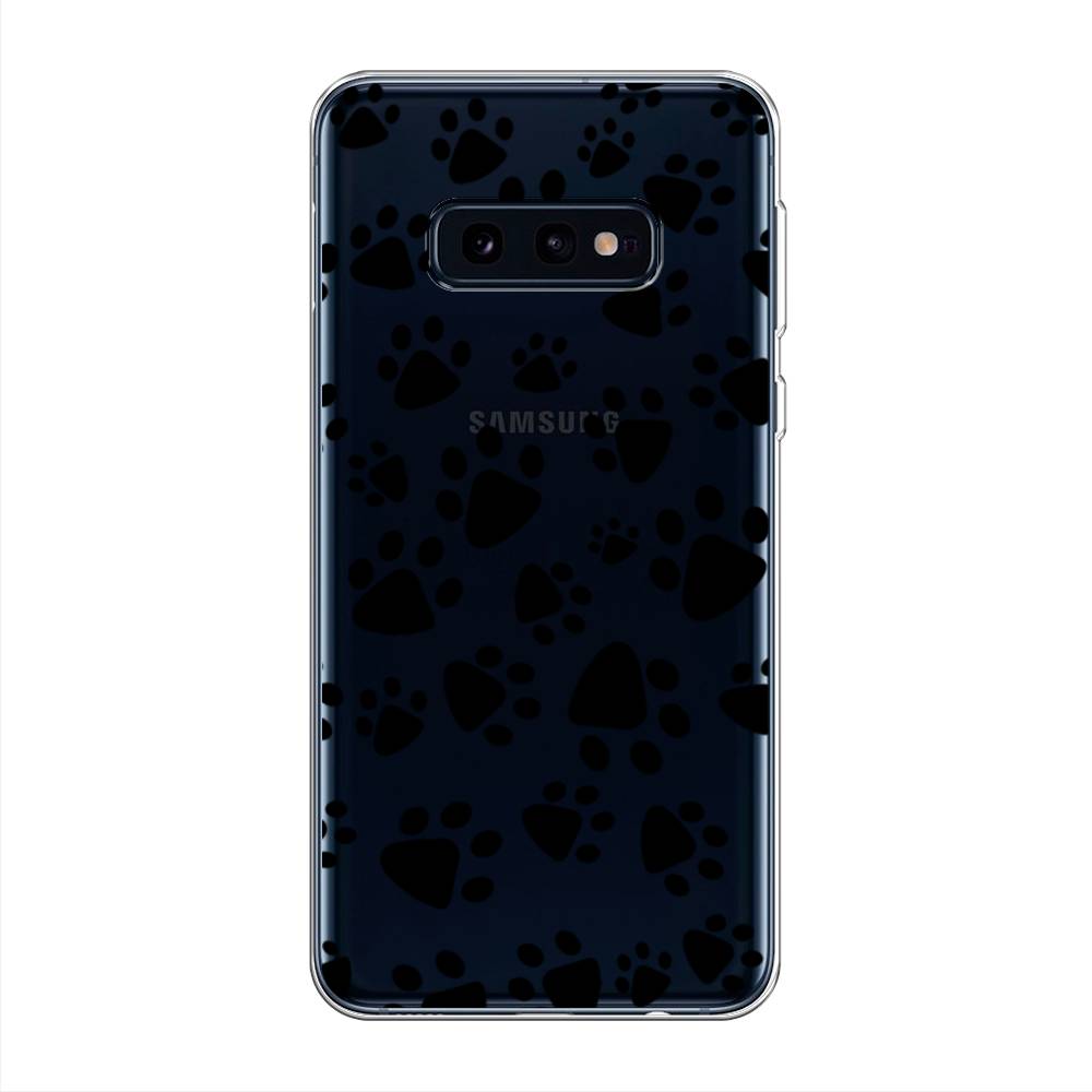 фото Силиконовый чехол "лапки черные" на samsung galaxy s10e awog