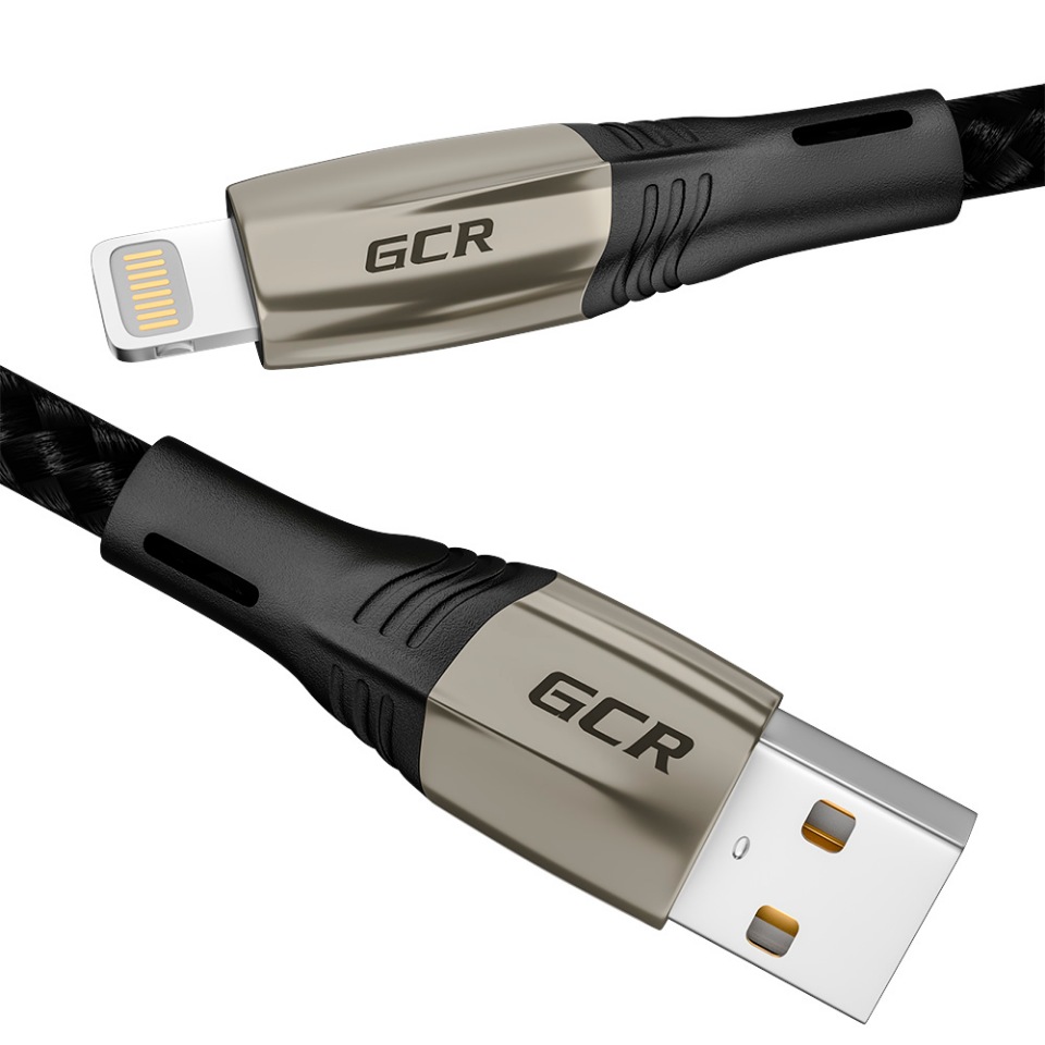 Кабель GCR для смартфона series MERСEDES Lightning USB для iPhone iPad Mini и Air