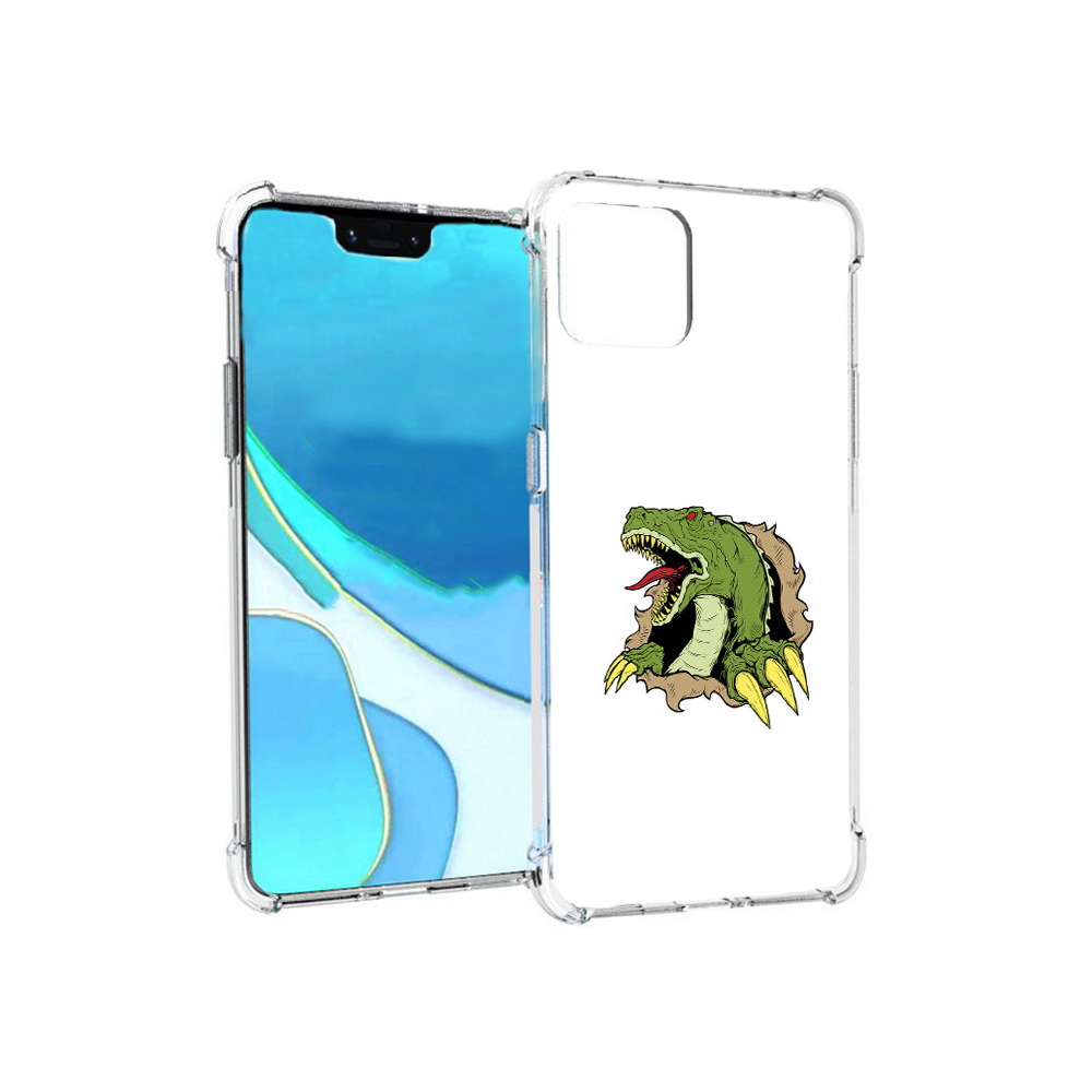 

Чехол MyPads Tocco для Google Pixel 4 XL годзила, Прозрачный, Tocco