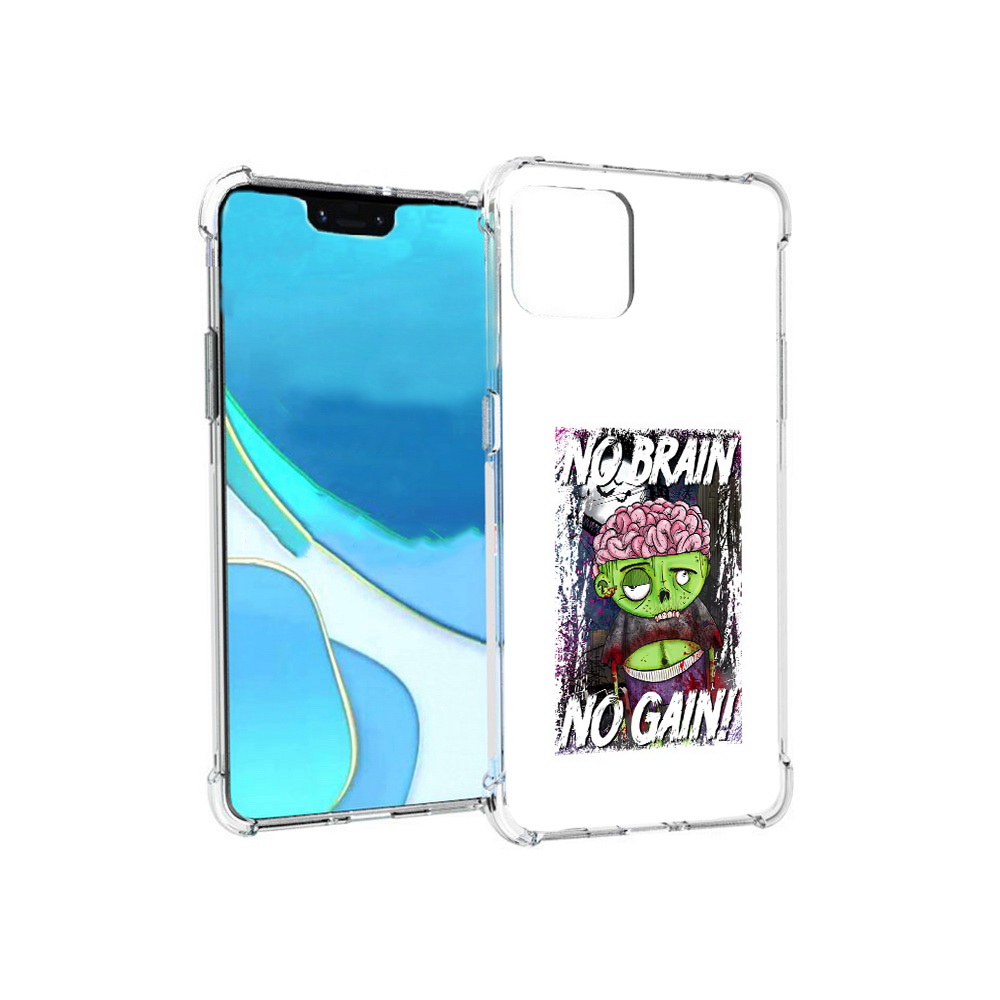 

Чехол MyPads Tocco для Google Pixel 4 XL глупый зомби, Прозрачный, Tocco