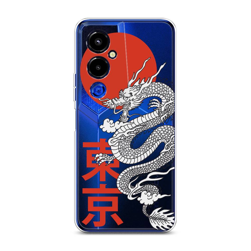 

Чехол на Tecno Pova 4 Pro "Китайский дракон", Черный;красный;белый, 302650-1