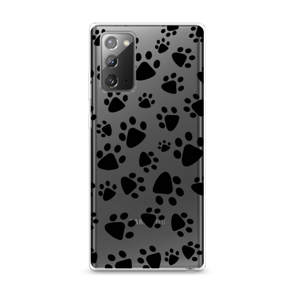 

Чехол Awog на Samsung Galaxy Note 20 / Самсунг Note 20 "Лапки черные", Разноцветный, 2100950-2