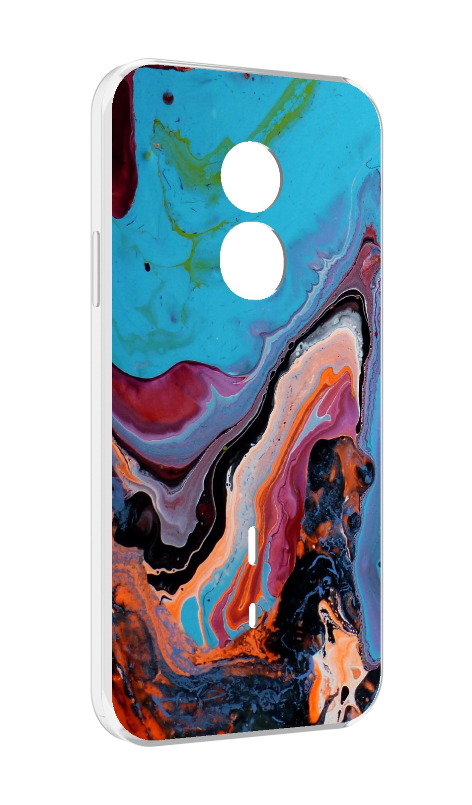 

Чехол MyPads смешанные краски для Doogee S51, Прозрачный, Tocco