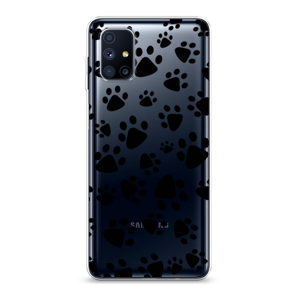 

Чехол Awog на Samsung Galaxy M51 / Самсунг M51 "Лапки черные", Разноцветный, 2101550-2