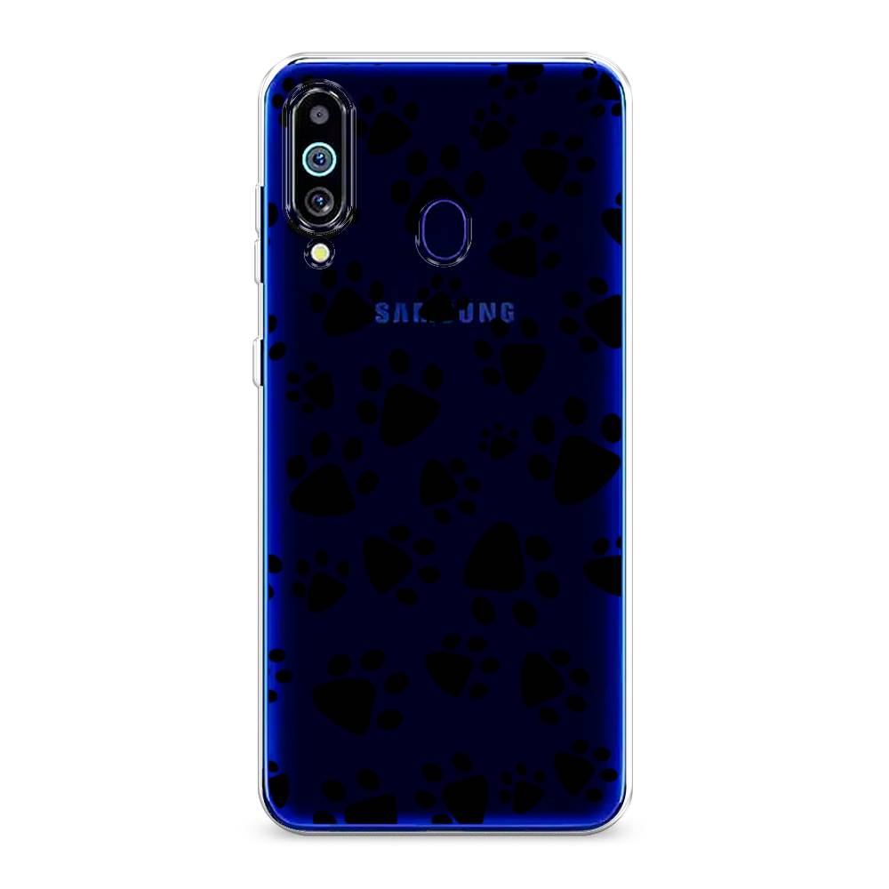 

Чехол Awog на Samsung Galaxy M40/A60 "Лапки черные", Разноцветный, 28750-2