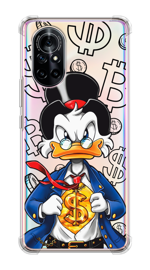 

Чехол на Honor V40 Lite/Huawei Nova 8 "Scrooge Goldman", Черный;белый;синий, 6105750-1