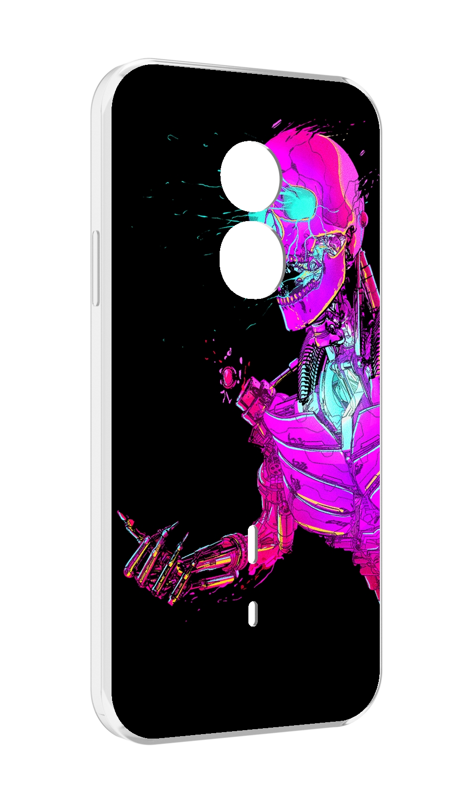 

Чехол MyPads скелет-робот-фиолетовый для Doogee S51, Прозрачный, Tocco