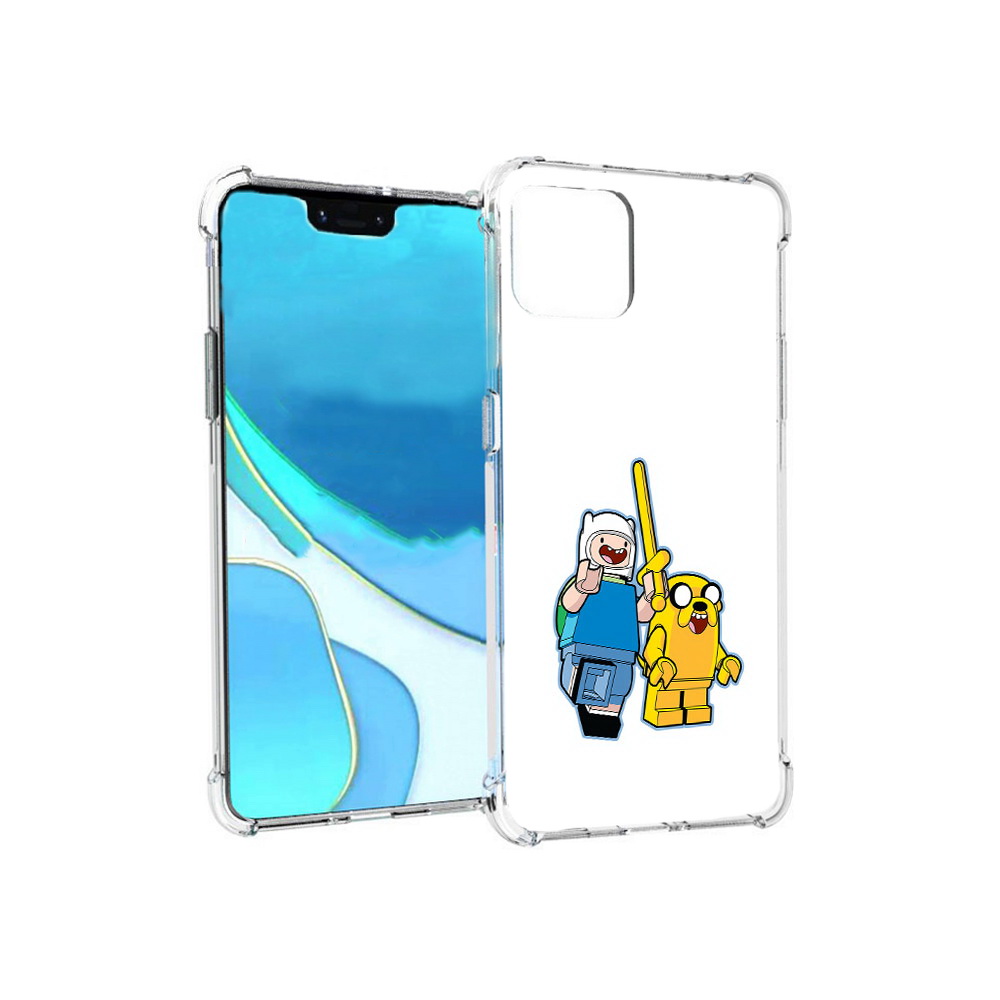 

Чехол MyPads Tocco для Google Pixel 4 XL время приключений лего, Прозрачный, Tocco