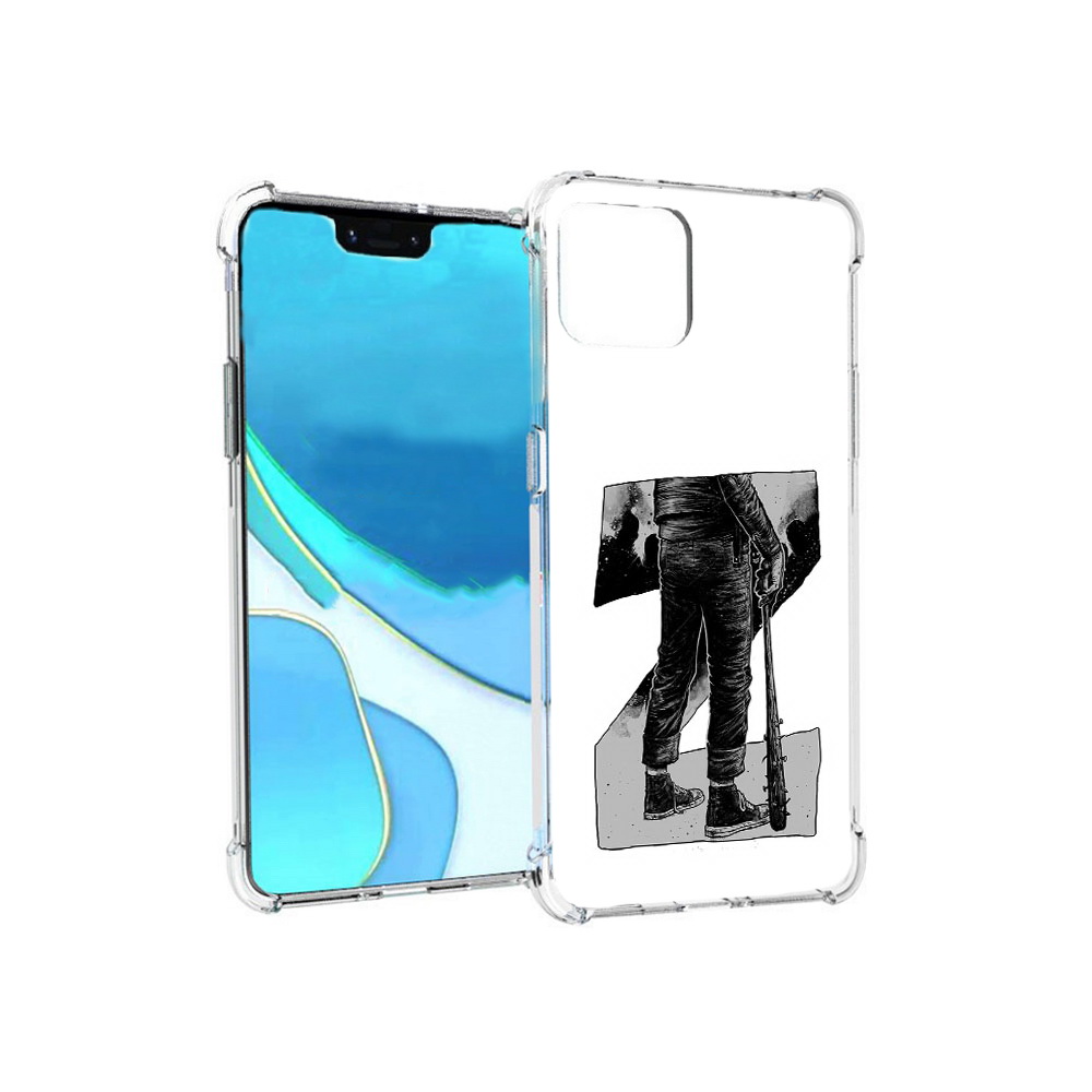 

Чехол MyPads Tocco для Google Pixel 4 XL воин черно белый, Tocco