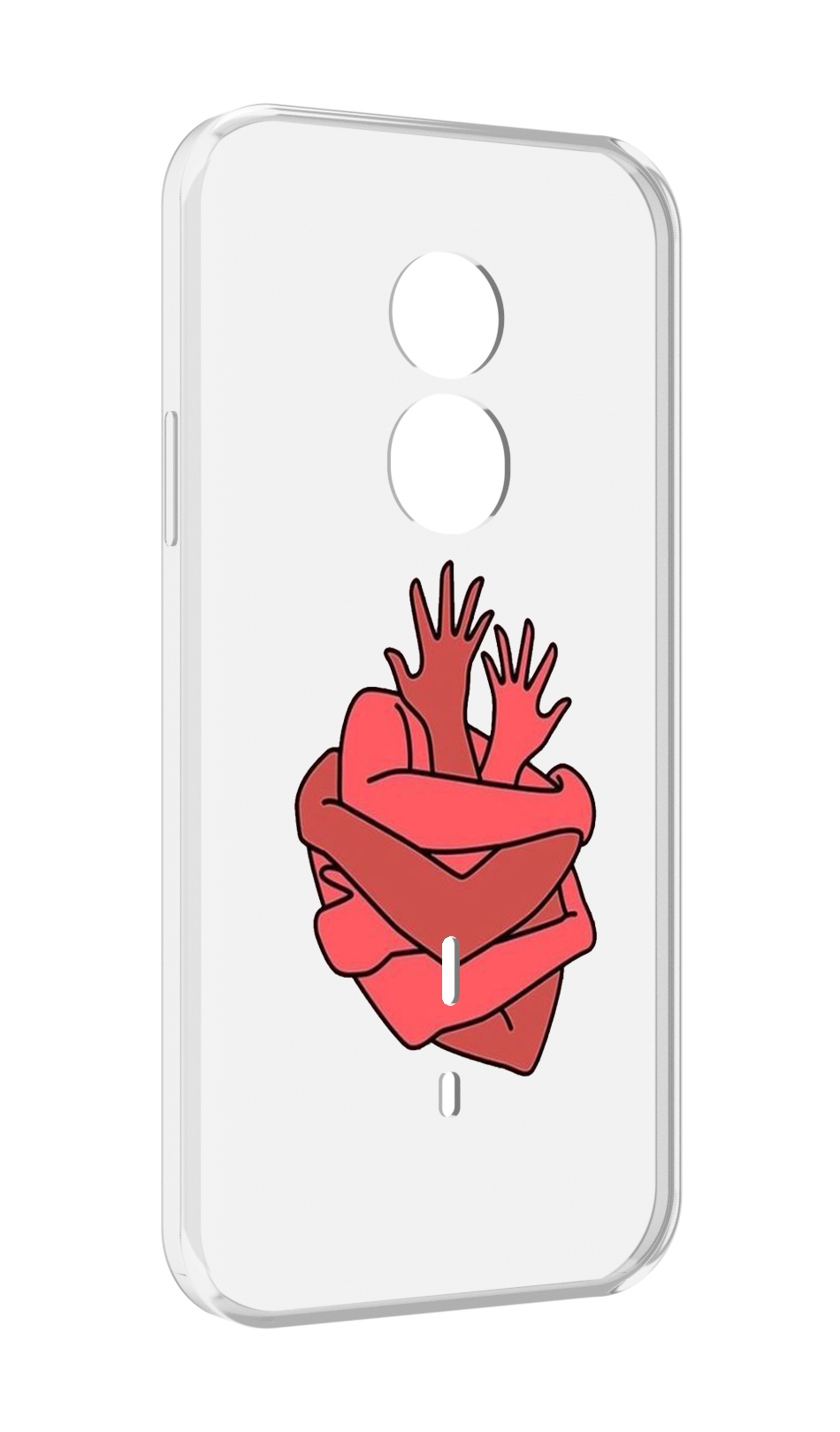 

Чехол MyPads сердце из ручек для Doogee S51, Прозрачный, Tocco