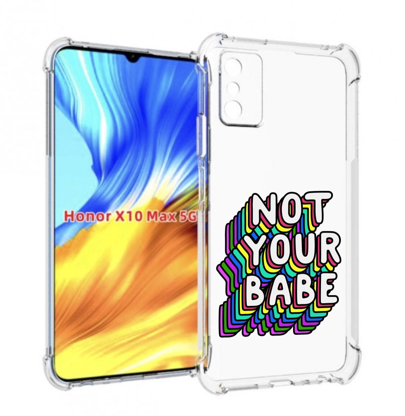 

Чехол MyPads не-твоя-девочка для Honor X10 Max, Прозрачный, Tocco