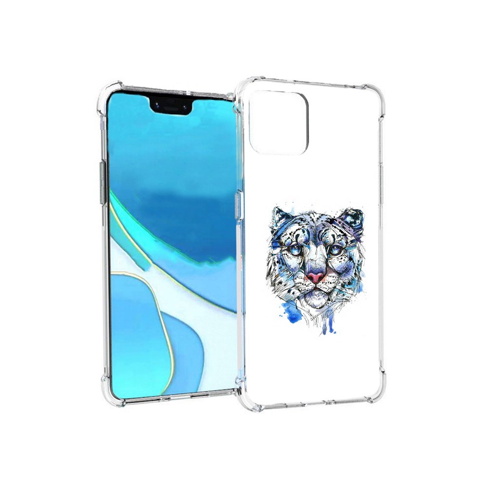

Чехол MyPads Tocco для Google Pixel 4 XL водяной тигр, Прозрачный, Tocco