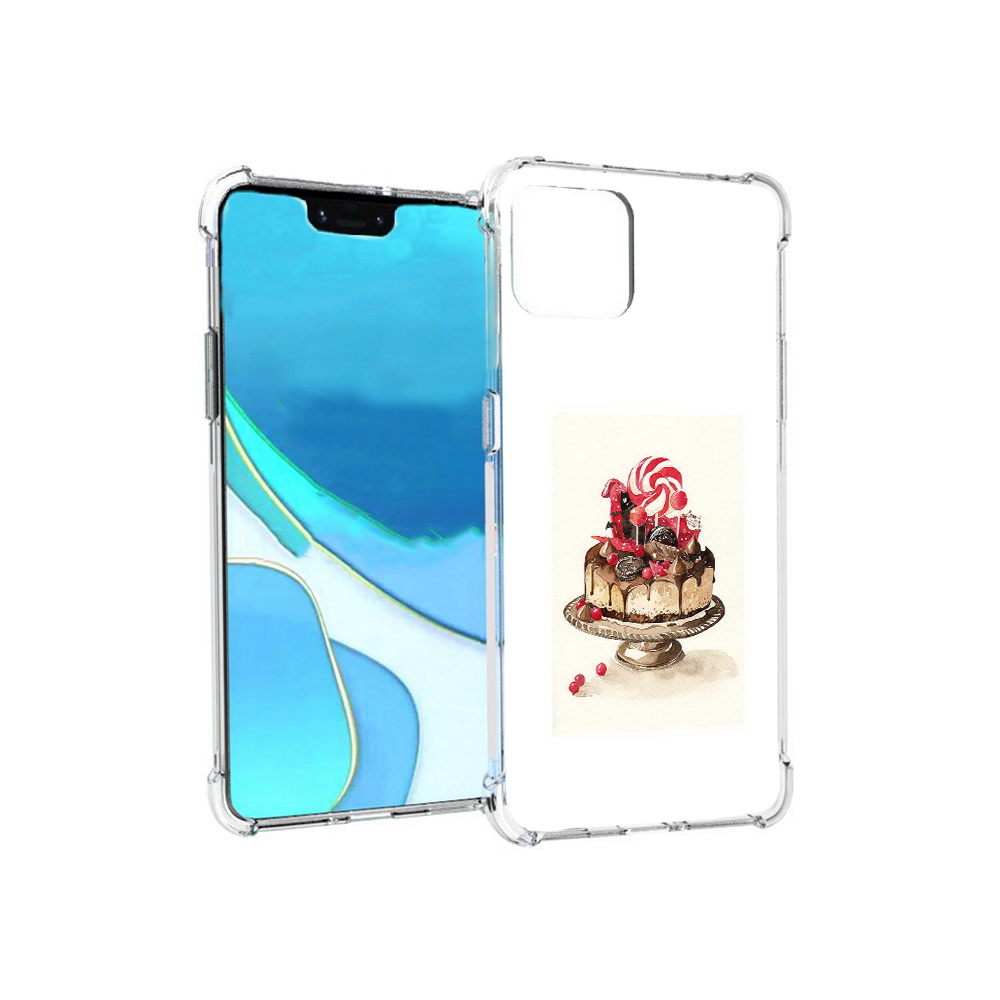 

Чехол MyPads Tocco для Google Pixel 4 XL вкусный торт, Прозрачный, Tocco