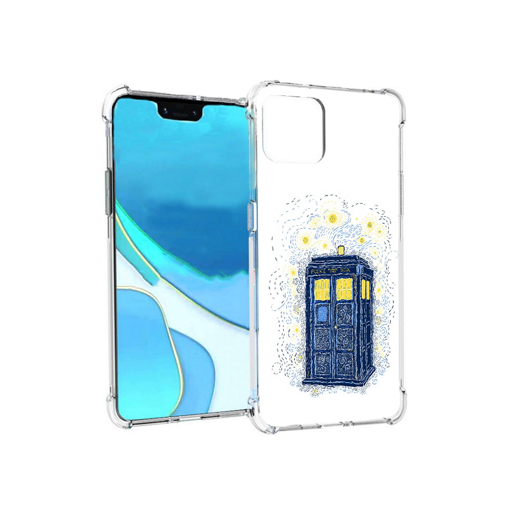 

Чехол MyPads Tocco для Google Pixel 4 XL будка рисунок, Прозрачный, Tocco