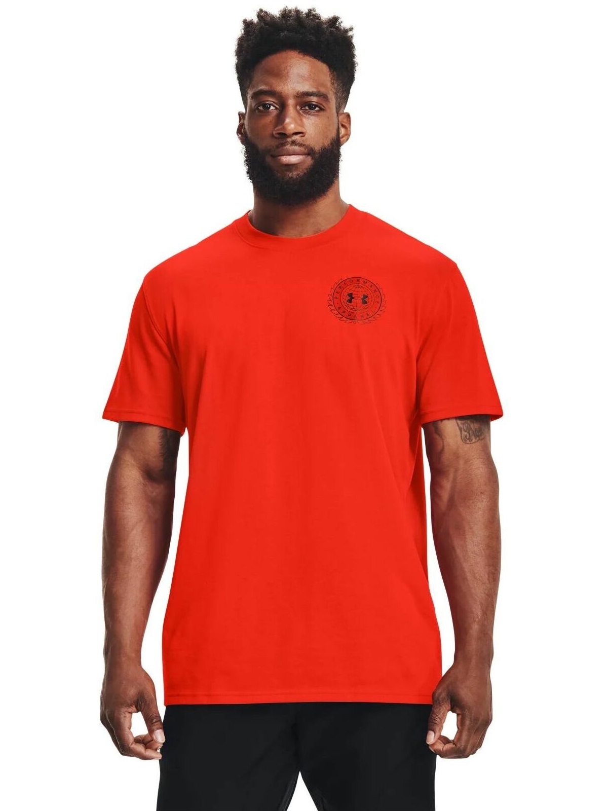 

Футболка мужская Under Armour UA ALMA MATER CREST HW SS красная SM, UA ALMA MATER CREST HW SS