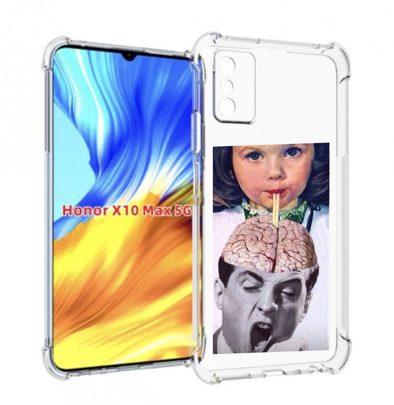 

Чехол MyPads на-здоровье для Honor X10 Max, Прозрачный, Tocco