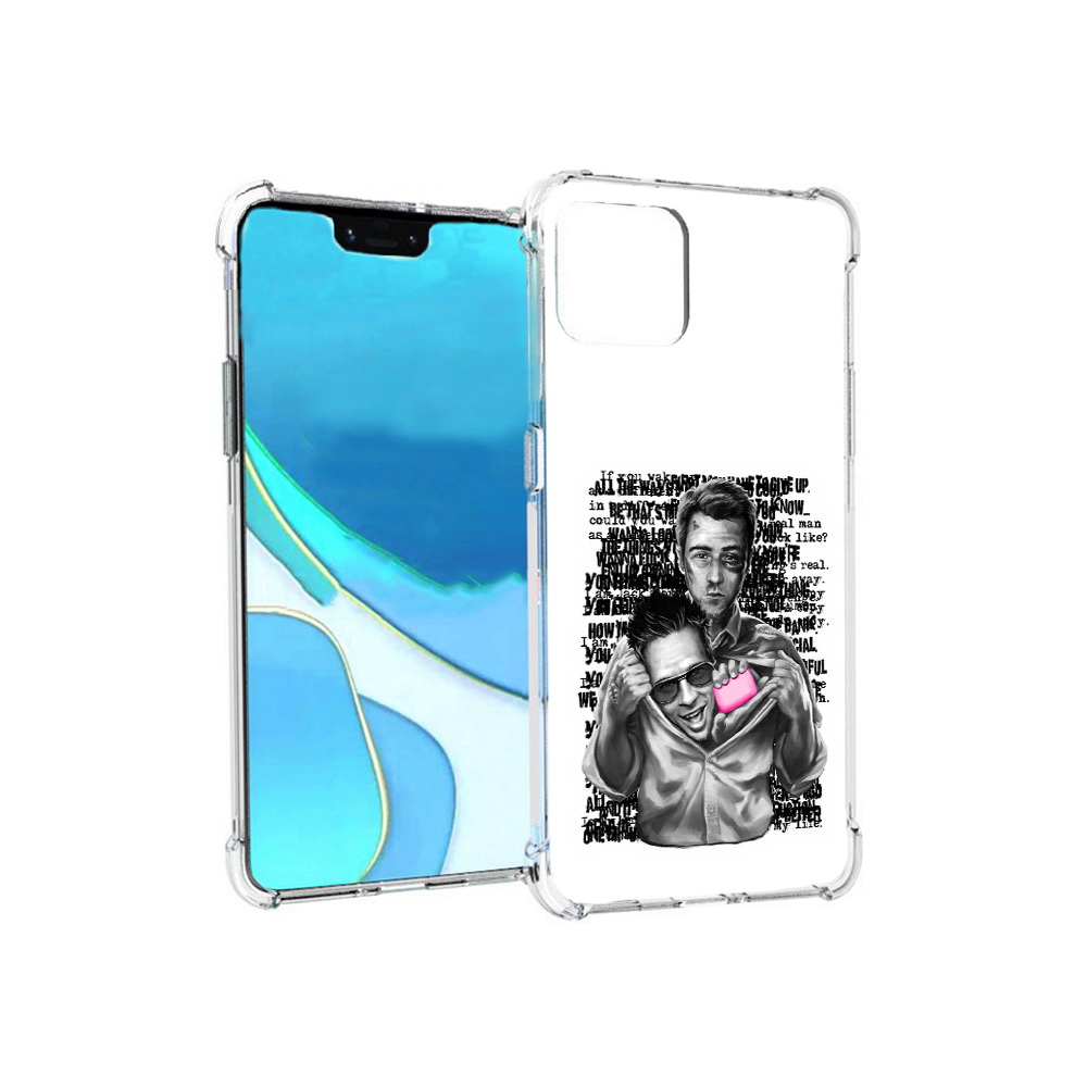 

Чехол MyPads Tocco для Google Pixel 4 XL бойцовский клуб, Прозрачный, Tocco
