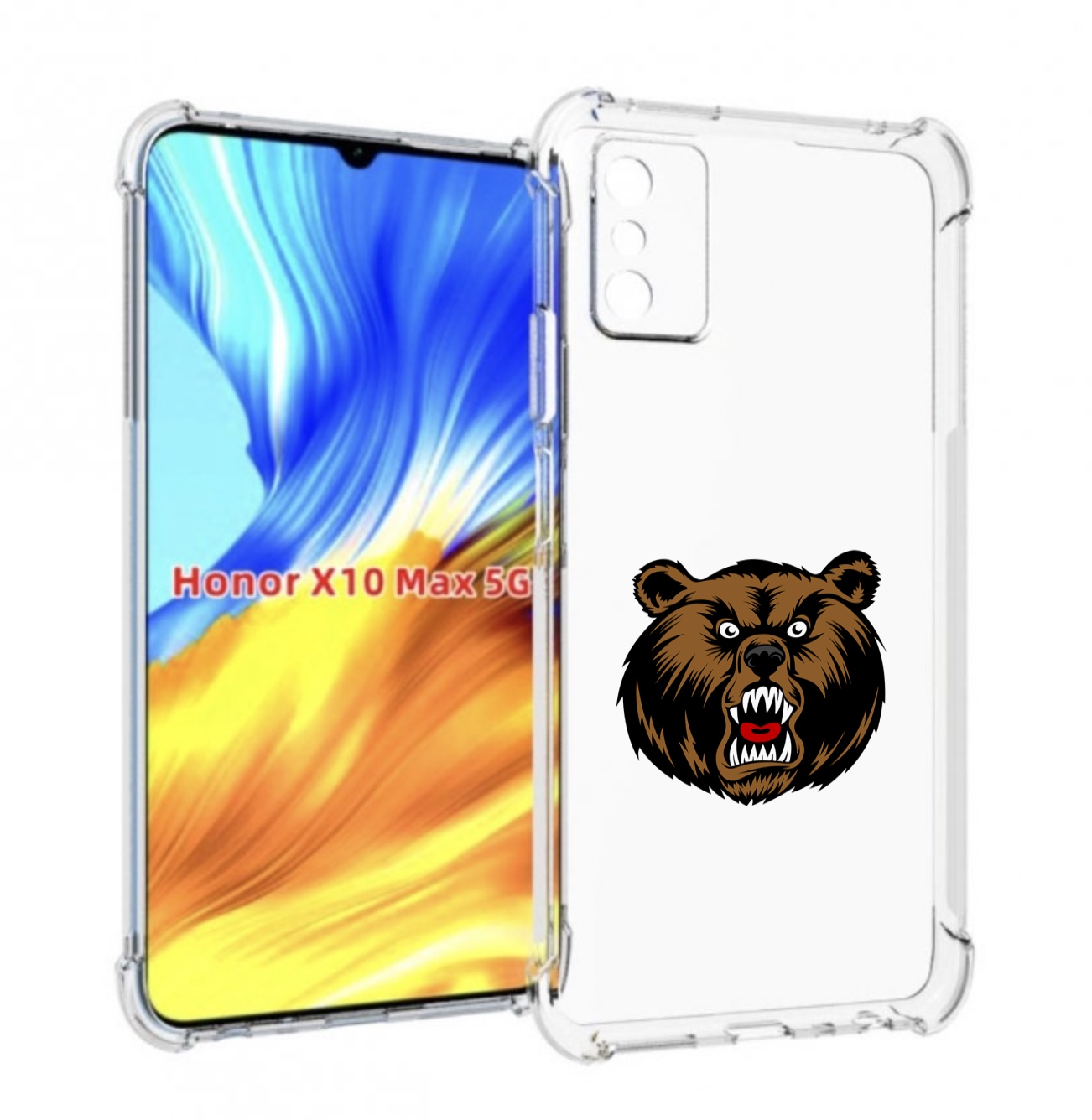 

Чехол MyPads бурый для Honor X10 Max, Прозрачный, Tocco