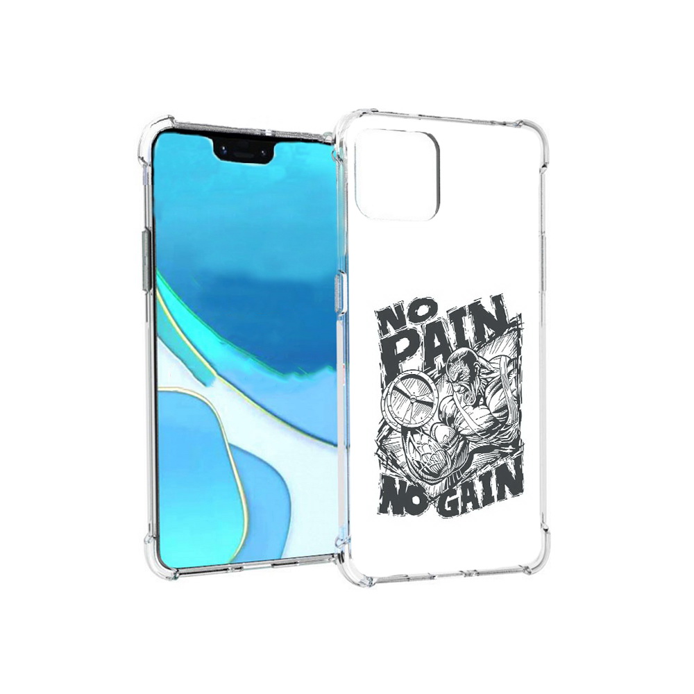 

Чехол MyPads Tocco для Google Pixel 4 XL бодибилдинг тяжелая работа, Прозрачный, Tocco