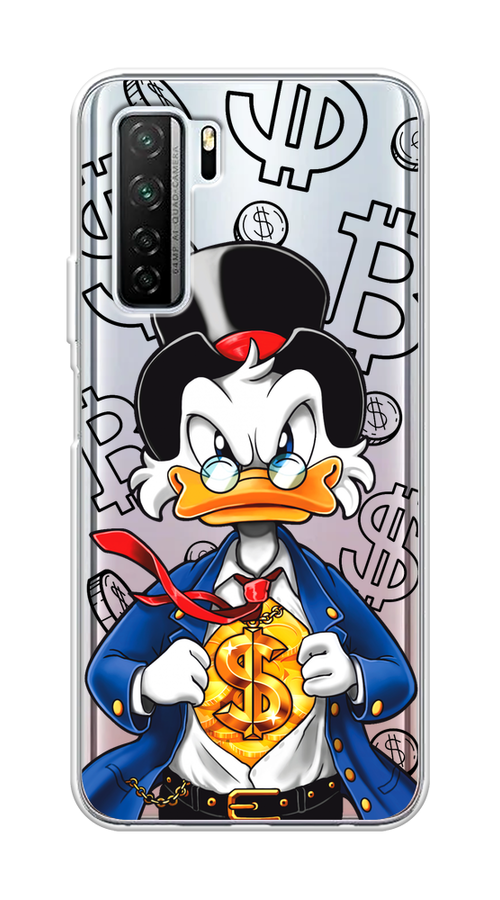 

Чехол на Honor 30S Global/Huawei P40 Lite 5G/Nova 7 SE "Scrooge Goldman", Черный;белый;синий, 6103050-1