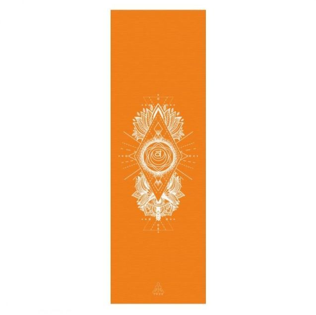 

Коврик для йоги и фитнеса BODHI Чакра оранжевая 185х60х0,45, Оранжевый