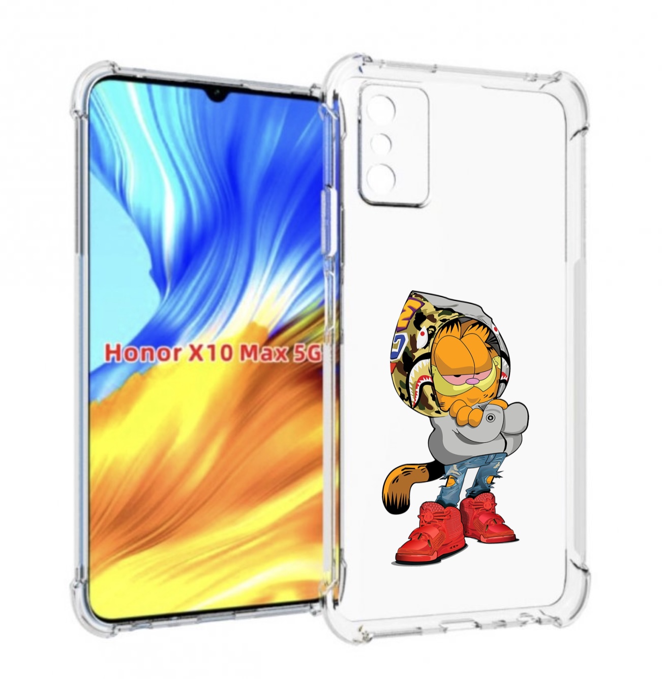 

Чехол MyPads модный-котяра детский для Honor X10 Max, Прозрачный, Tocco