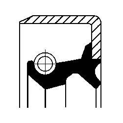 

Сальник CORTECO 19026183B