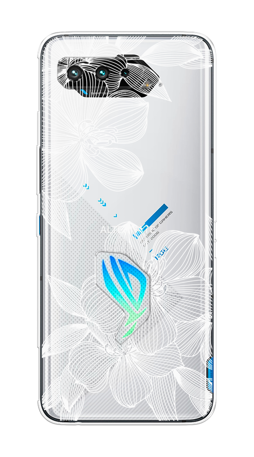 

Чехол на Asus ROG Phone 5/5s "Крокус", Белый;прозрачный, 44550-1