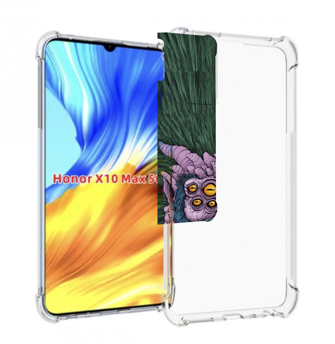 Чехол MyPads многоглазый черт для Honor X10 Max