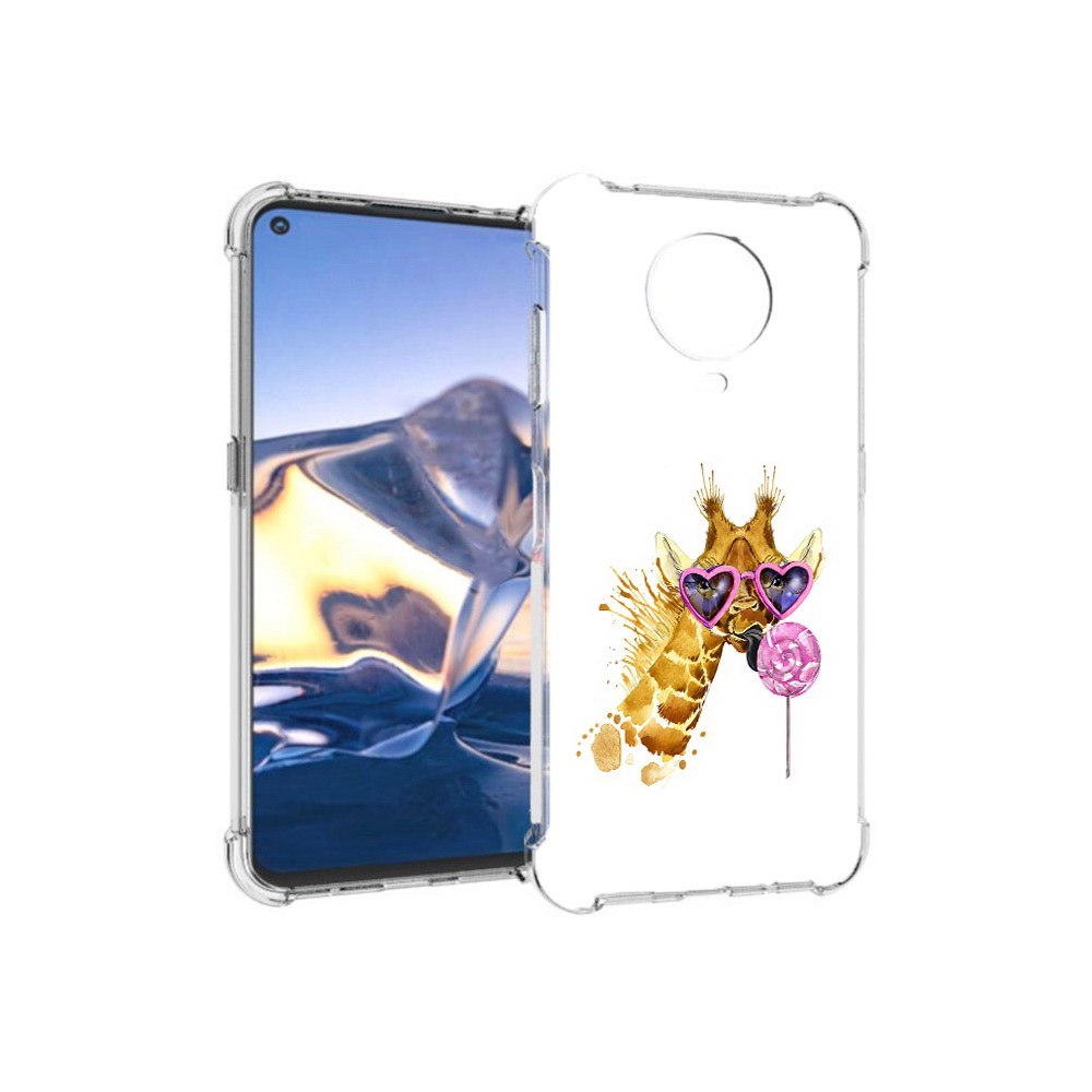 

Чехол MyPads Tocco для Nokia G10 акварельный жираф (PT171673.98.217), Tocco
