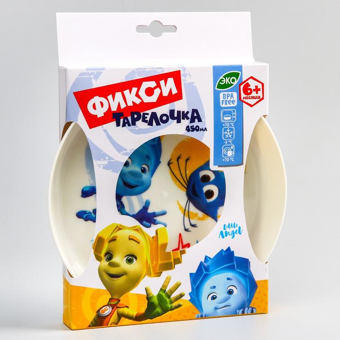 

Детская тарелка ФИКСИКИ, «Нолик», 450 мл.
