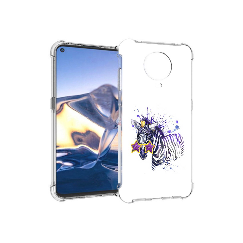 

Чехол MyPads Tocco для Nokia G10 акварельная зебра (PT171673.98.215), Tocco