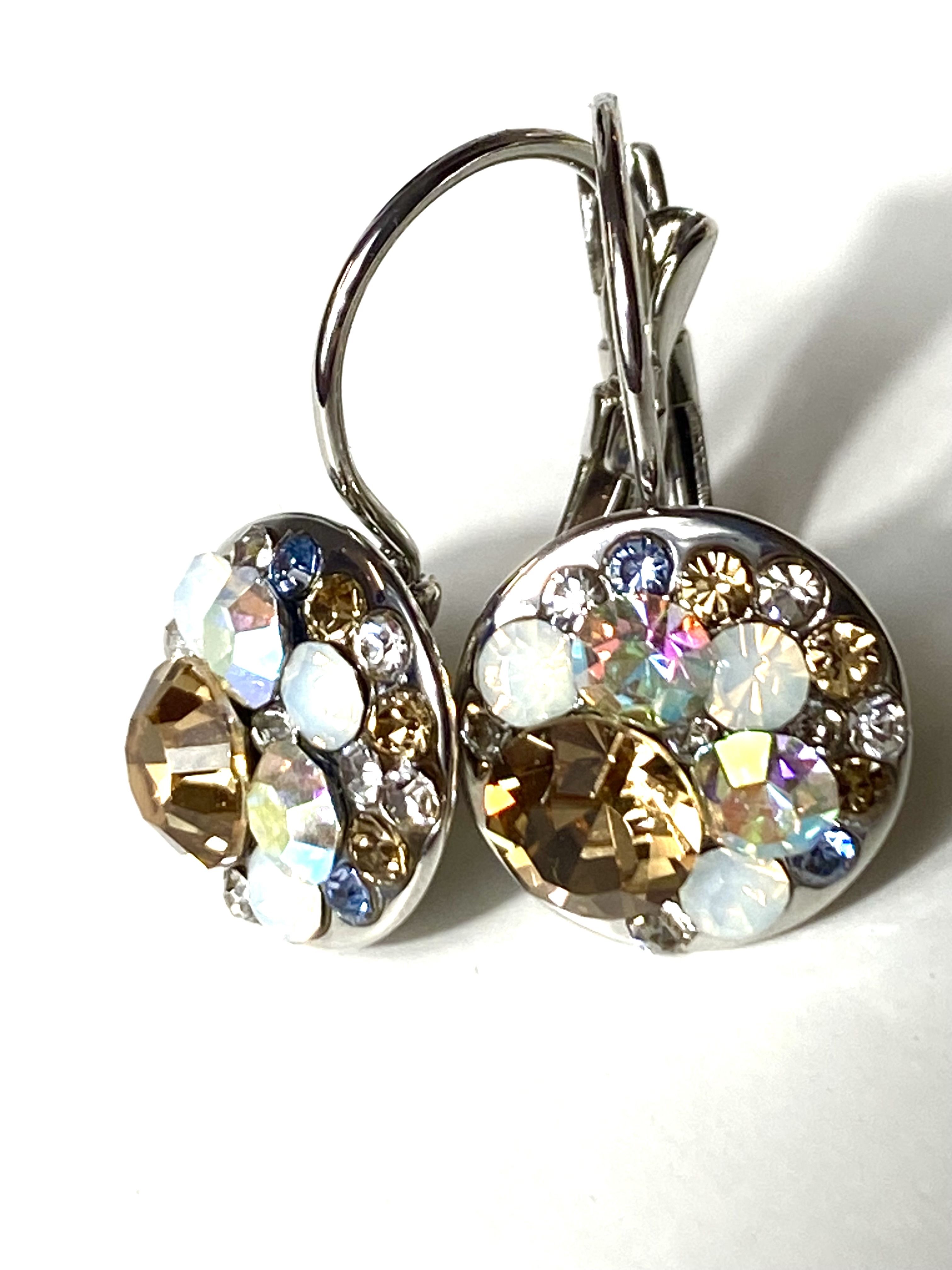 

Серьги с золотистыми кристаллами Соблазн с кристаллами Swarovski, Соблазн