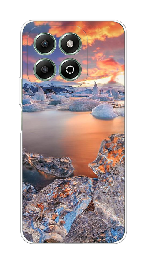 

Чехол на Honor X6b "Ледники", Синий;оранжевый, 6124950-1