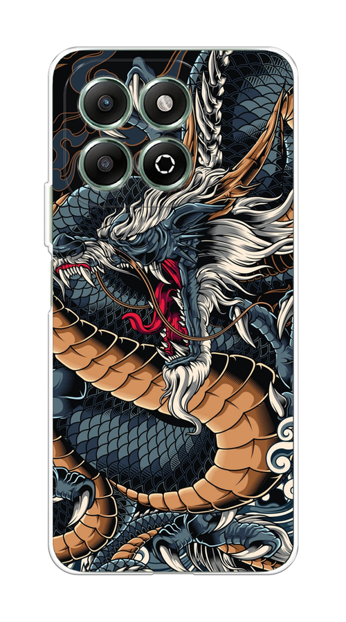 

Чехол на Honor X6b "Japanese Dragon", Коричневый;черный;синий, 6124950-1