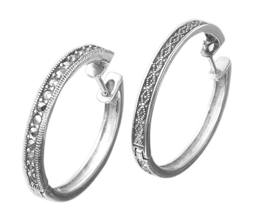 

Серьги из серебра с марказитом Марказит HE0432-mr, HE0432-mr