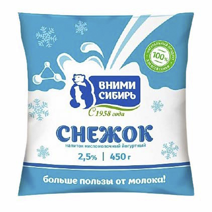 

Кисломолочный напиток Вними Сибирь Снежок 2,5% 400 г