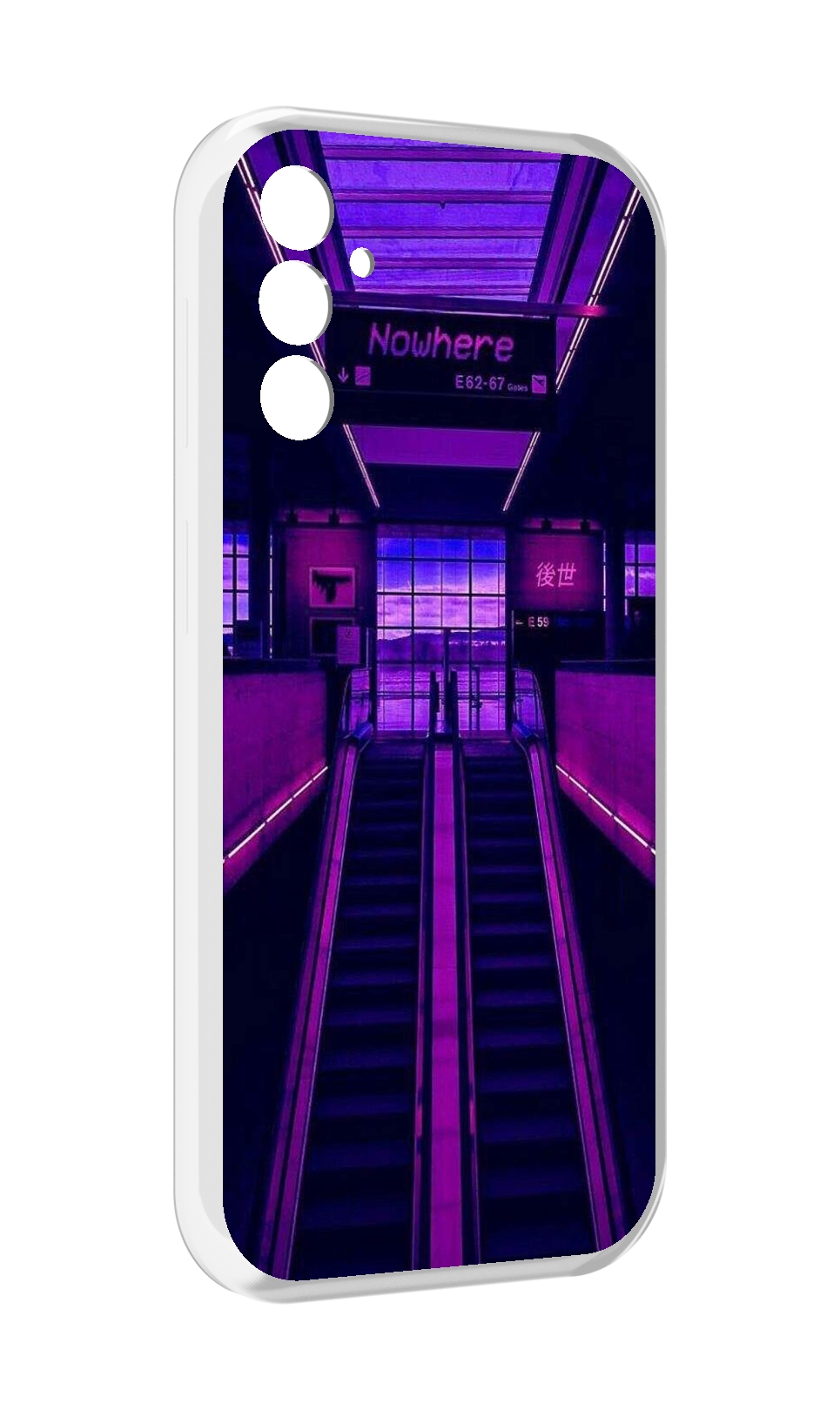 

Чехол MyPads фиолетовый эскалатор для Samsung Galaxy M13, Прозрачный, Tocco
