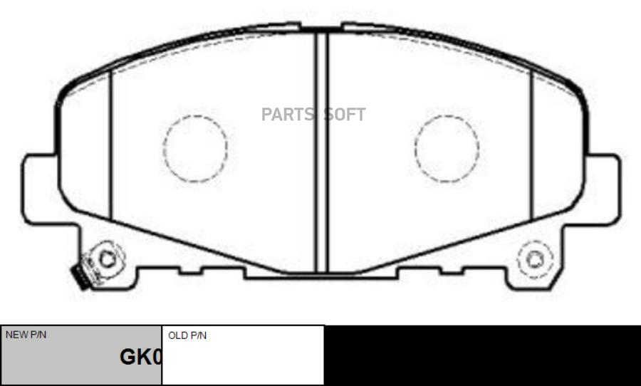 

Тормозные колодки Ctr GK0400